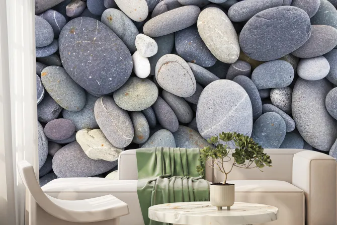 Fototapeta: Imitacja gładkich kamieni wzór