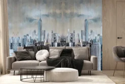 Fototapeta: Imitacja malowanego miasta usa