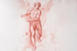 Fototapeta: Imitacja rzeźby mężczyzny w postaci anioła