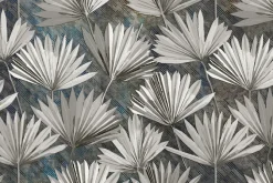 Fototapeta: Imitacja stalowego wachlarzu liści
