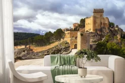 Fototapeta: Imponujący średniowieczny zamek alarcon, hiszpania