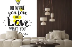 Fototapeta: Inspirująca romantyczna cytat. typograficzny plakat lub karty