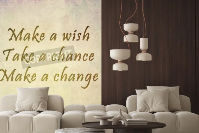 Fototapeta: Inspirujące motywowanie cytat na starym papierze koloru tła