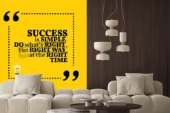 Fototapeta: Inspirujące motywacyjny cytat. sukces jest prosty. czy to, co
