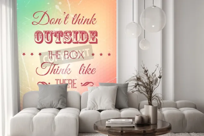 Fototapeta: Inspirujący cytat na tle grunge