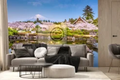 Fototapeta: Japoński krajobraz z widokiem na fuji