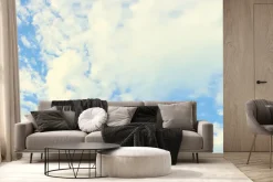 Fototapeta: Jasne obłoki na tle błękitnego nieba