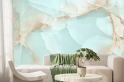Fototapeta: Jasny turkusowy marmur
