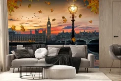 Fototapeta: Jesienny londyn z widokiem na big ben