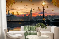 Fototapeta: Jesienny londyn z widokiem na big ben