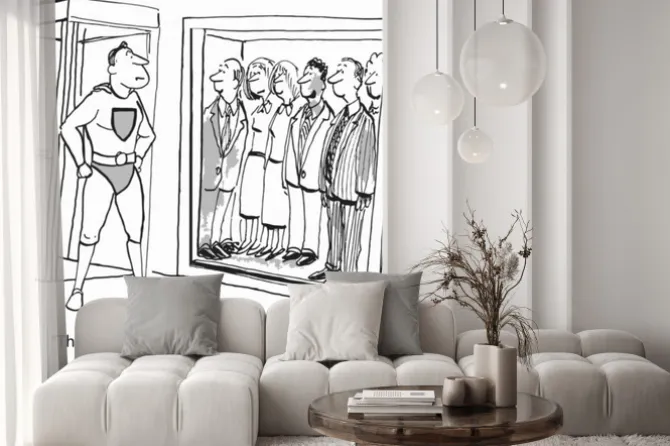 Fototapeta: "jest coś o naszym nowym liderem zespołu ... wybuchowy."