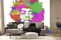 Fototapeta: Jimi hendrix akwarela portret