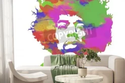 Fototapeta: Jimi hendrix akwarela portret