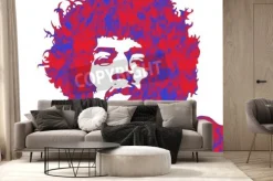 Fototapeta: Jimi hendrix watercolor portrait