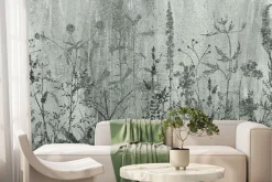 Fototapeta: Łąka dzikich kwiatów na betonie