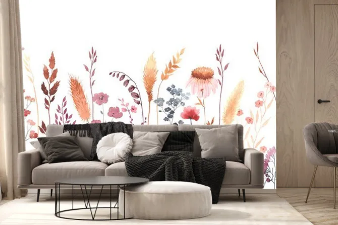 Fototapeta: Łąka w stylu vintage