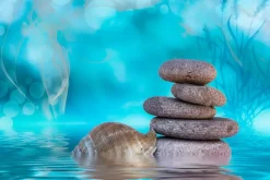 Fototapeta: Kamienie zen w wodzie