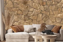 Fototapeta: Kamienna tekstura w odcieniach beżu