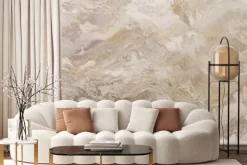 Fototapeta: Kamienna tekstura imitacja marmuru w beżu