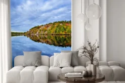 Fototapeta: Kanada, październik, ontario, jesień, niebieski, kabina, chmura,