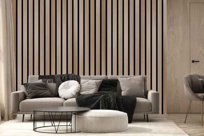 Fototapeta: Klasyczne drewniane lamele