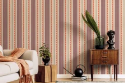 Fototapeta: Klasyczne pionowe paski z falistym zdobieniem