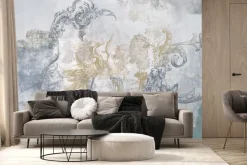 Fototapeta: Klasyczny barokowy kolaż w pastelowych kolorach