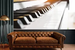 Fototapeta: Klawisze pianina przy zachodzie