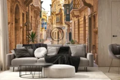 Fototapeta: Klimatyczna uliczka w mieście birgu malta