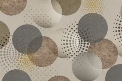 Fototapeta: Koła i kropki geometryczny deseń z teksturowym tłem nowoczesny