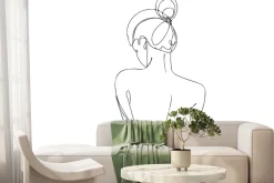 Fototapeta: Kobieca sylwetka w stylu line art