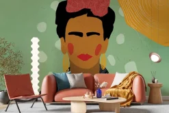 Fototapeta: Kobieta frida kahlo kolorowy portret