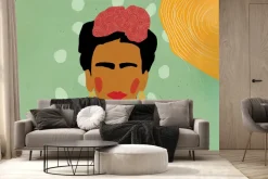 Fototapeta: Kobieta frida kahlo kolorowy portret