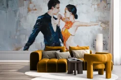 Fototapeta: Kobieta i mężczyzna w tańcu towarzyskim