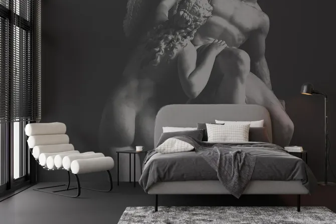 Fototapeta: Kobieta i mężczyzna w motywie rzeźby