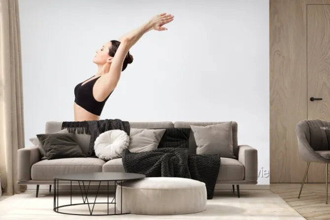 Fototapeta: Kobieta jogi