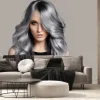 Fototapeta: Kobieta z popielatymi włosami