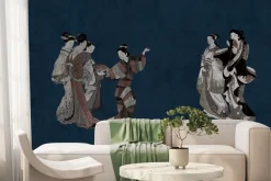 Fototapeta: Kobiety w klasycznych japońskich kimonach