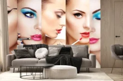 Fototapeta: Kobiety w makijażu w stylu fashion