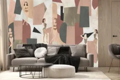 Fototapeta: Kobiety wśród geometrycznych kształtów