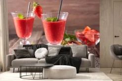 Fototapeta: Koktajl truskawkowy