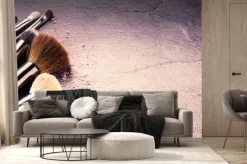 Fototapeta: Kolekcja profesjonalnych pędzli do makijażu