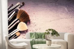 Fototapeta: Kolekcja profesjonalnych pędzli do makijażu