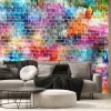 Fototapeta: Kolorowe ściany grunge ilustracji sztuki