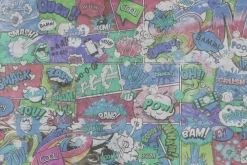 Fototapeta: Kolorowe komiksowe dymki z napisami młodzieżowy design