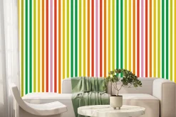 Fototapeta: Kolorowe paski na białym tle