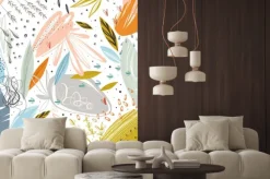 Fototapeta: Kolorowe rośliny abstrakcyjny wzór