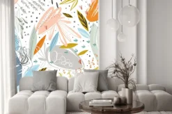Fototapeta: Kolorowe rośliny abstrakcyjny wzór