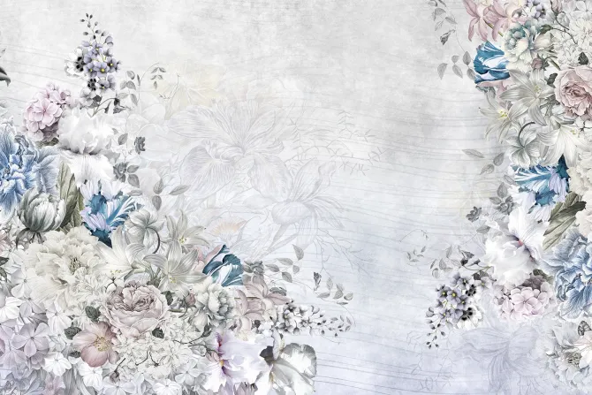 Fototapeta: Kolorowe romantyczne kwiaty