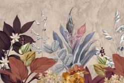 Fototapeta: Kolorowe tropikalne liście na ścianie